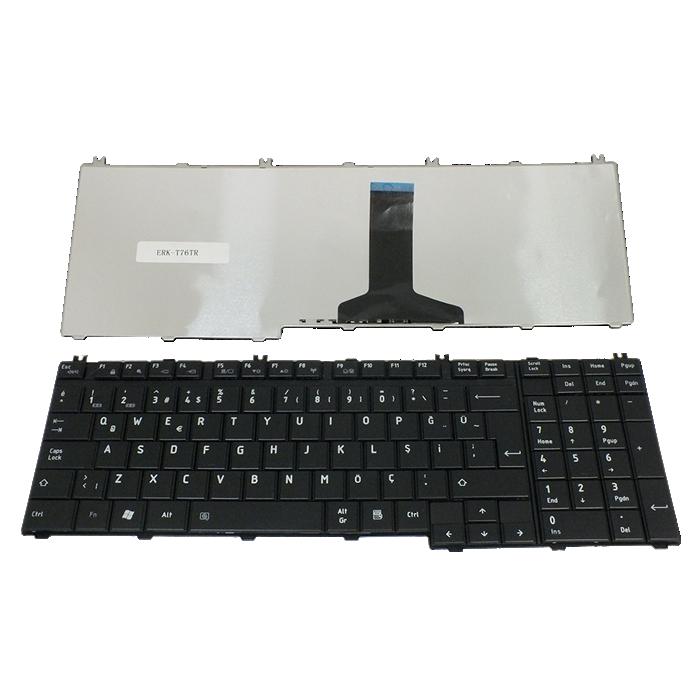 Toshiba Satellite P200 P300 L500 L500D L505D A500 A505 X205 X500 serisi Klavye (Siyah TR) / KL0417TR