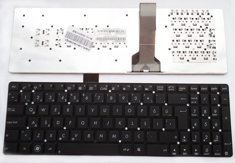 Asus K55V K55A K55D Serisi Notebook Klavyesi (Siyah TR) / KL0768TR