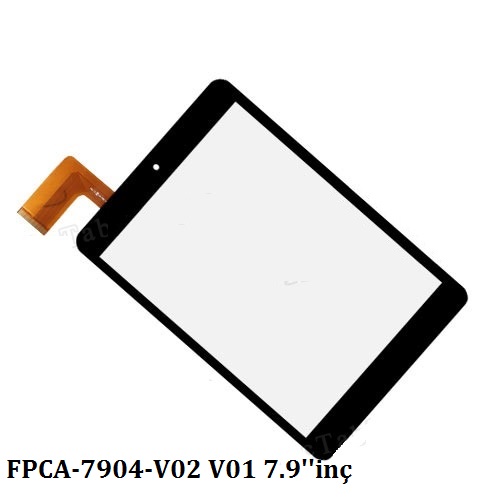 7.9''inç GT78MV790D , FPCA-79D4-V01, FPCA-79D3-V01, FPCA-7904-V02 V01, FPCA-7904-V01/V2 ZC 1344 Dokunmatik Siyah
