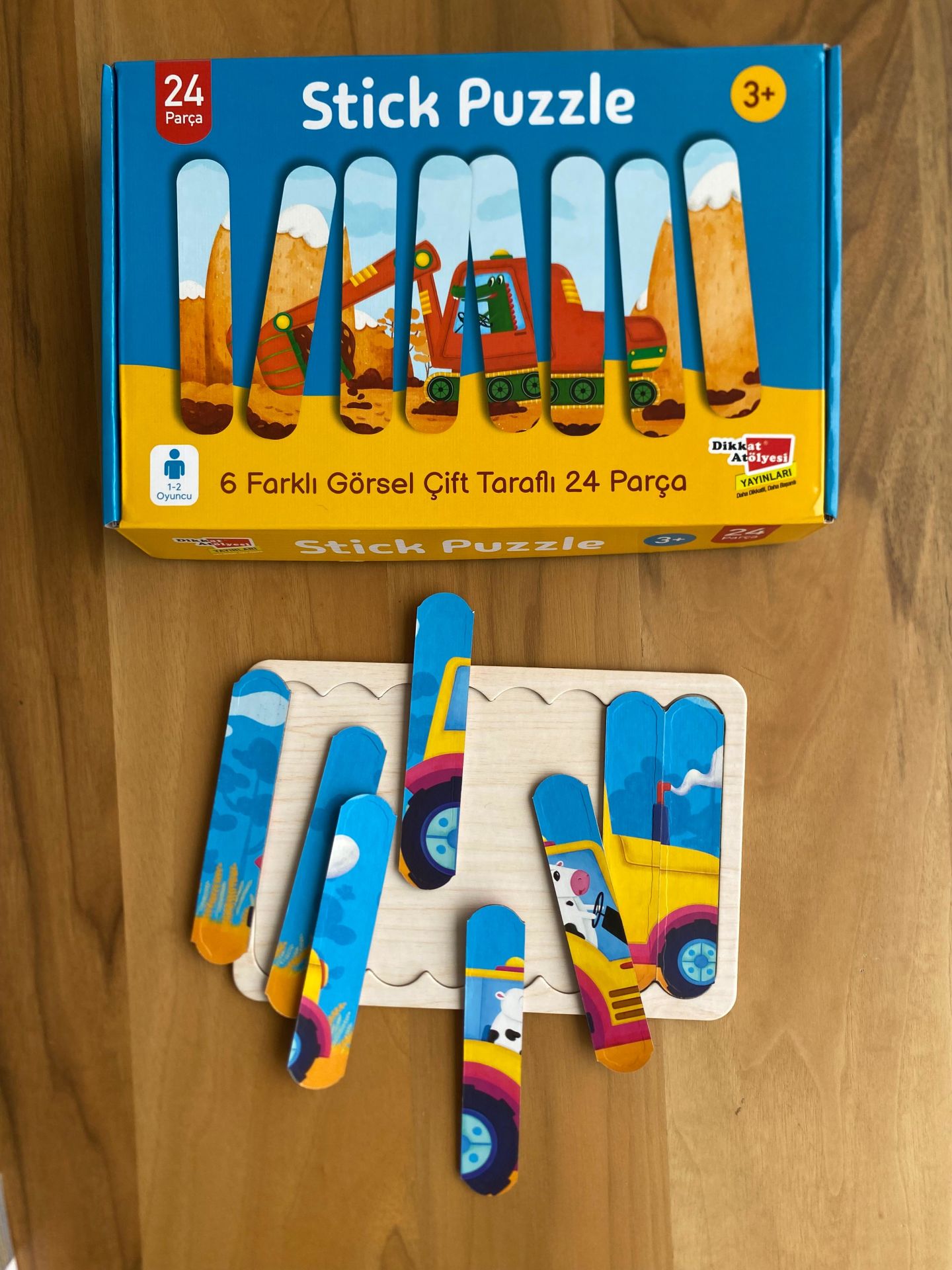 Stick Puzzle Çubuklu Çift Taraflı Yapboz