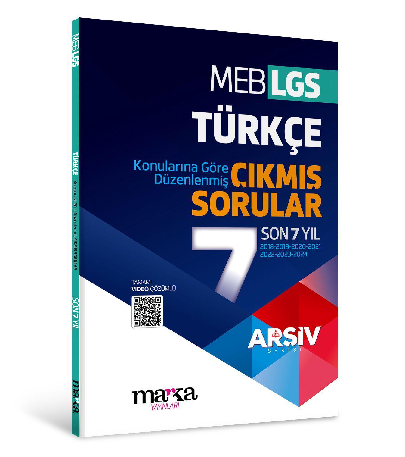 LGS TÜRKÇE Konularına Göre Düzenlenmiş Son 7 Yıl ÇIKMIŞ SORULAR