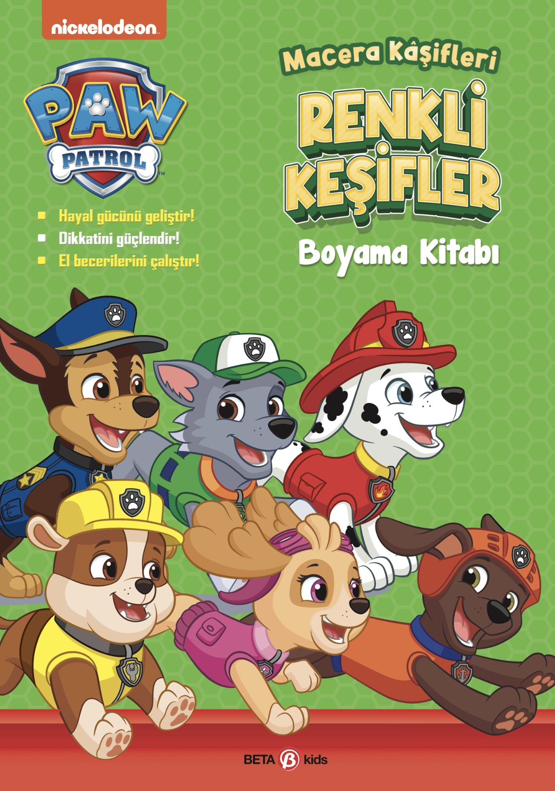 Paw Patrol Macera Kaşifleri Renkli Keşifler Boyama Kitabı