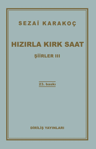 Hızırla Kırk Saat Şiirler III
