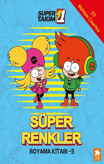 Süper Renkler Boyama Kitabı - 3- Süper 1 Takım