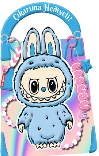 Mavi Labubu – Çıkartma Hediyeli Boyama Kitabı