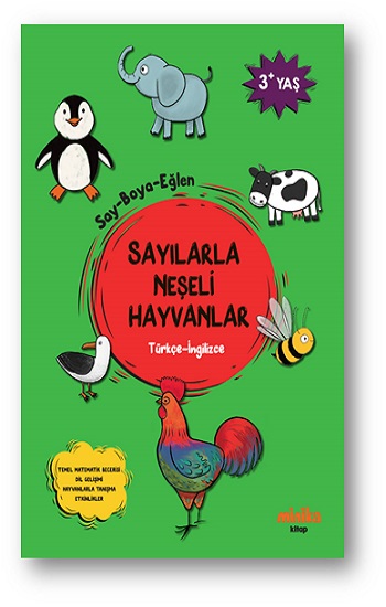 Sayılarla Neşeli Hayvanlar (Türkçe-İngilizce)