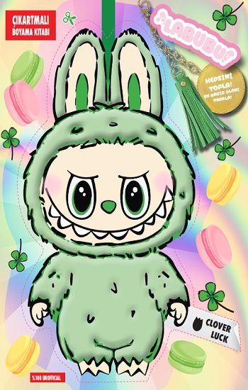 Labubu Clover Luck Çılgın Koleksiyon – Çıkartmalı Boyama Kitabı