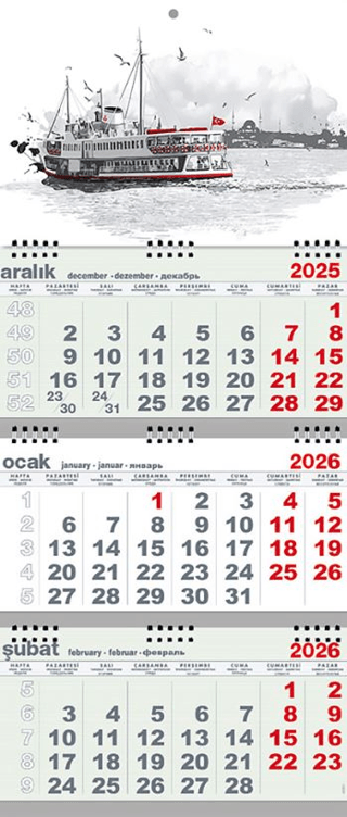2026 Gemici Takvim - Yolcu Gemisi