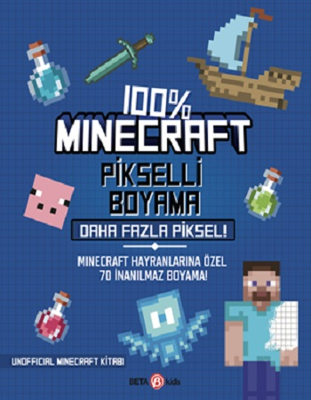 %100 Minecraft Pikselli Boyama Daha Fazla Piksel!