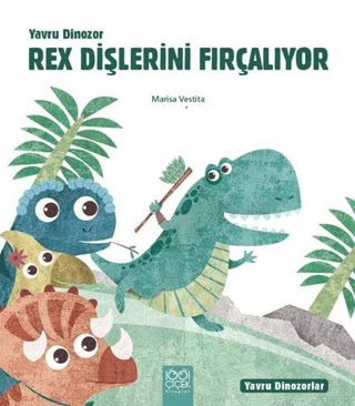 Yavru Dinozor Rex Dişlerini Fırçalıyor