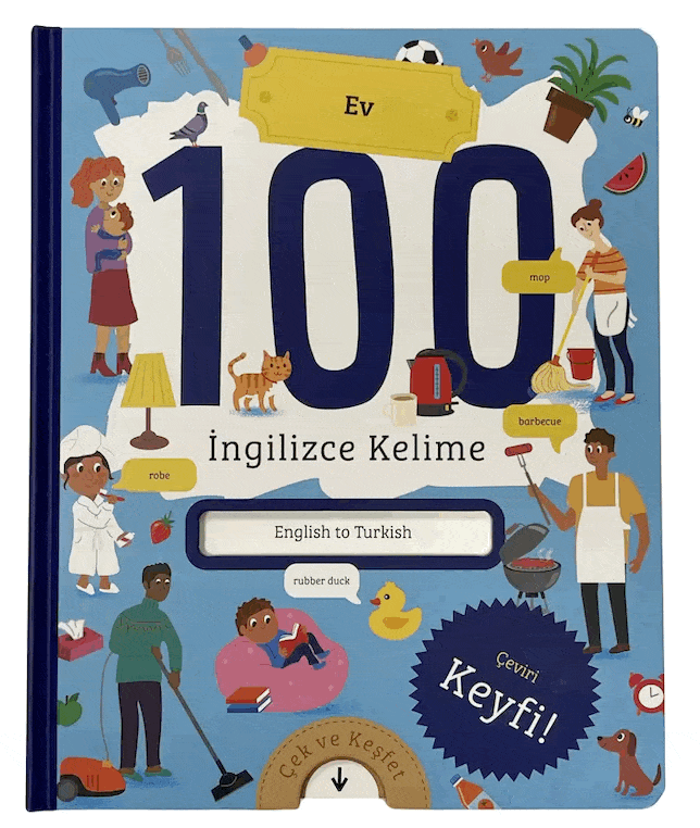 İlk 100 İngilizce Kelime Evim (Ciltli)