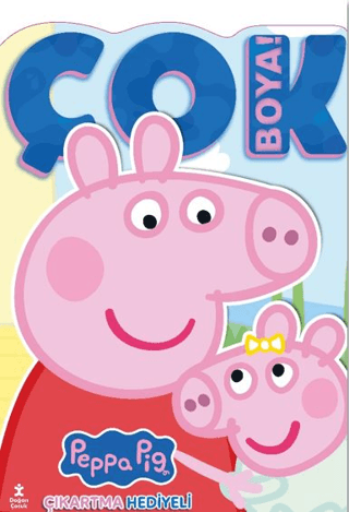 Peppa Pig ve Evie - Çok Boya! Çıkartmalı Dev Boyama Kitabı