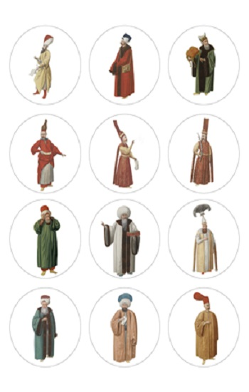 Osmanlılar Sticker  (12'li)