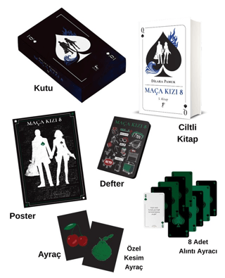 Maça Kızı 8 - 5. Kitap Kutulu (Ciltli)