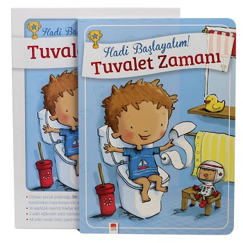 Tuvalet Zamanı - Erkekler İçin Tuvalet Eğitimi Kitabı (Ciltli)