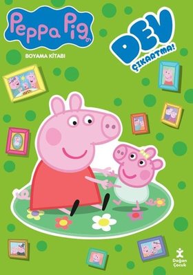 Peppa Pig - Dev Çıkartmalı Boyama Kitabı