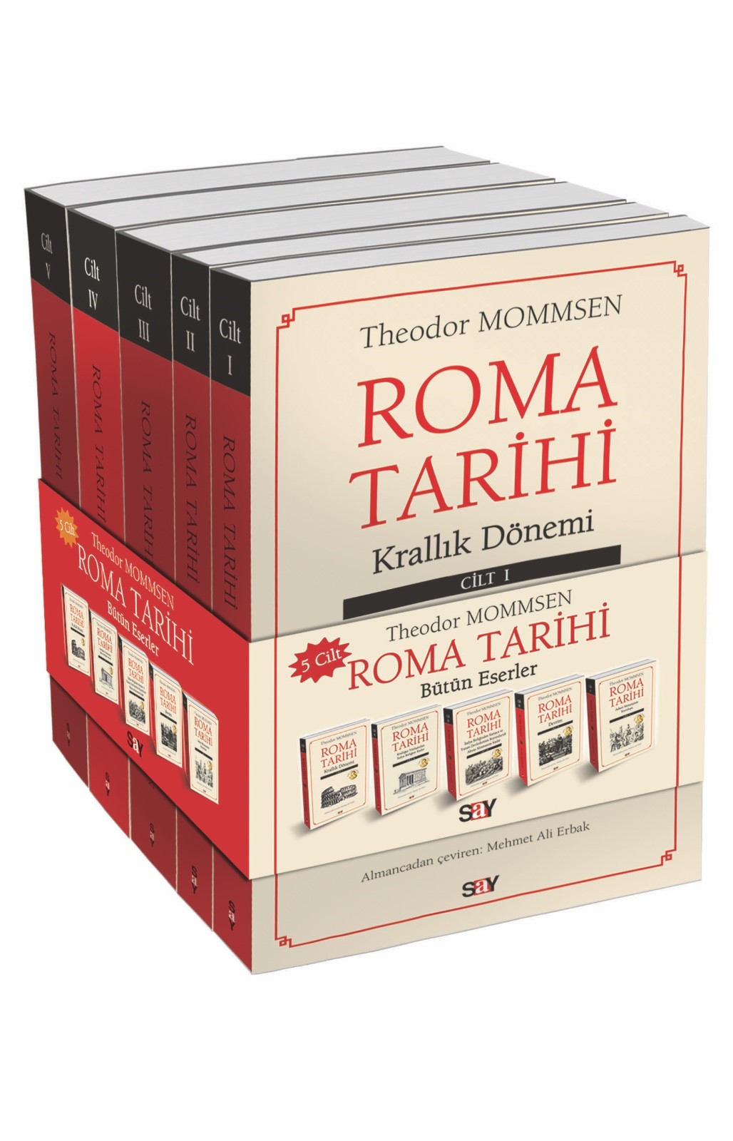 Roma Tarihi Bütün Eserler - 5 Cilt Set