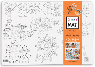 Funny Mat Alfabe - Sayılar (2 Paket 6'lı Keçeli Kalem)