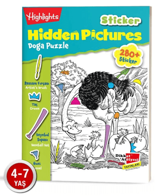 Sticker Hidden Pictures Doğa Puzzle 2'li Set