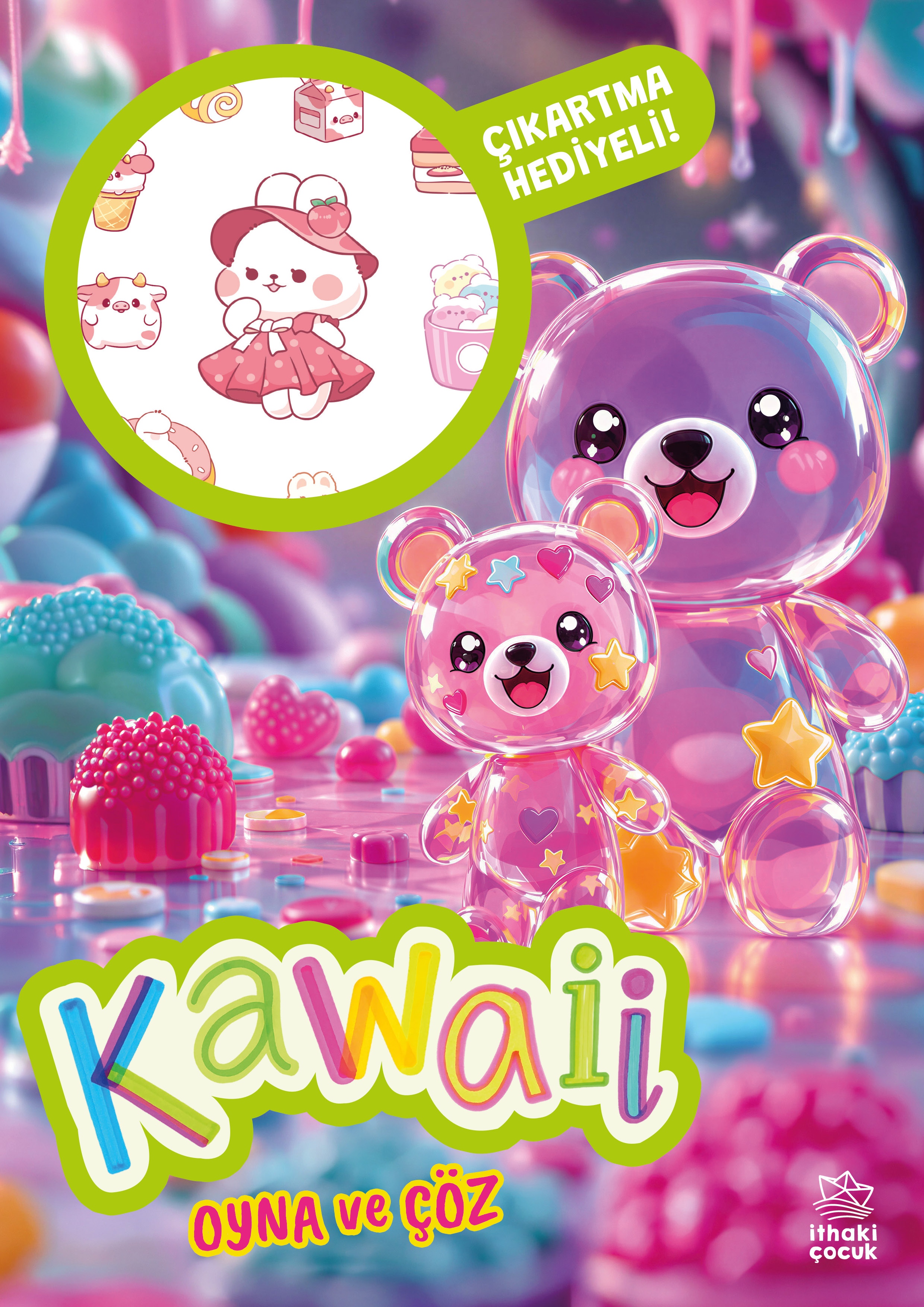 Kawaii - Oyna ve Çöz Çıkartmalı Etkinlik Kitabı