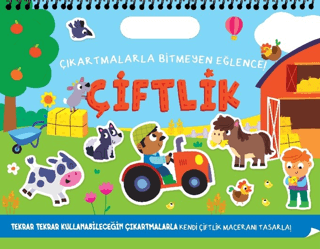 Çıkartmalarla Bitmeyen Eğlence - Çiftlik - Ciltli