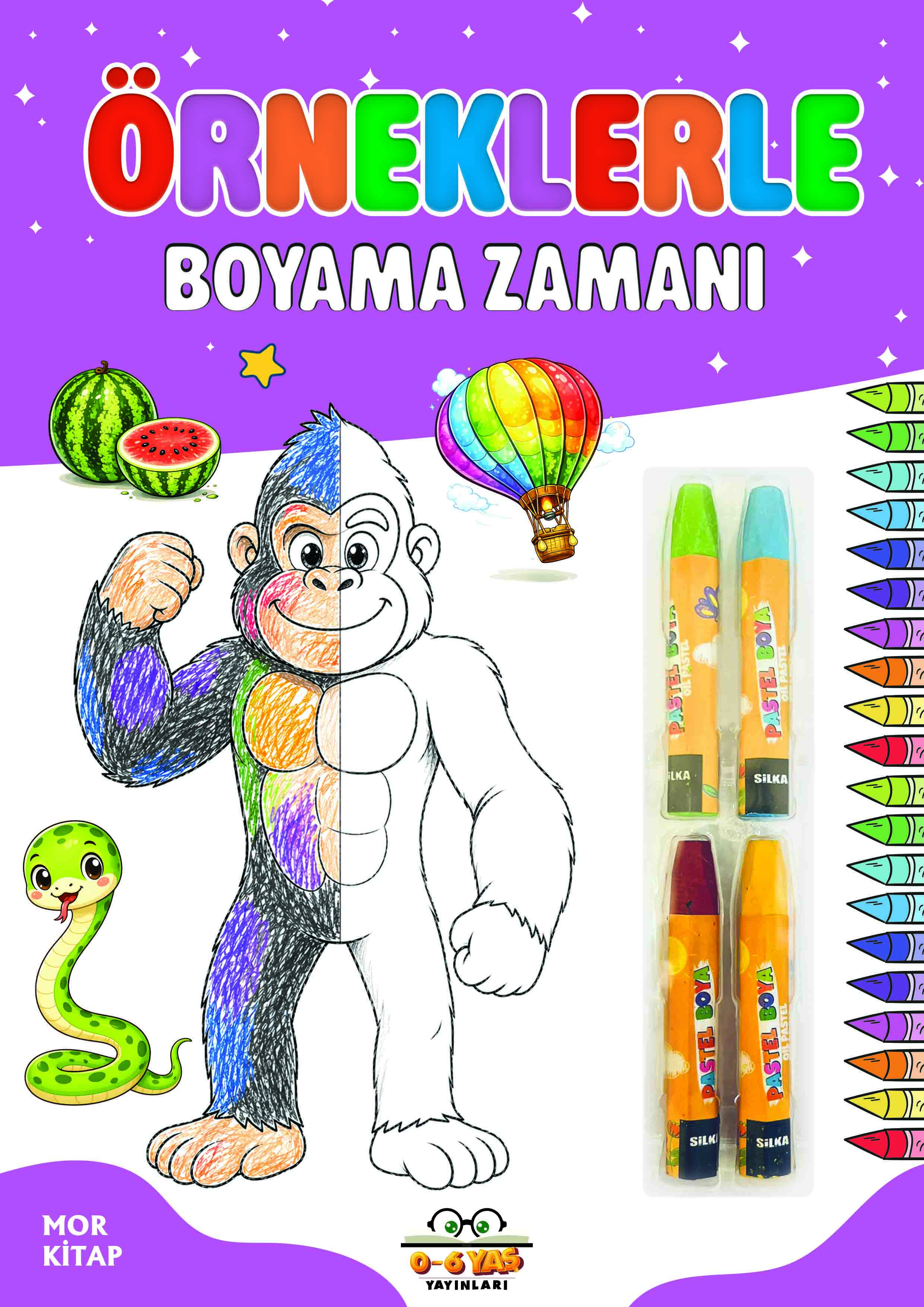 Örneklerle Boyama Zamanı - Mor Kitap