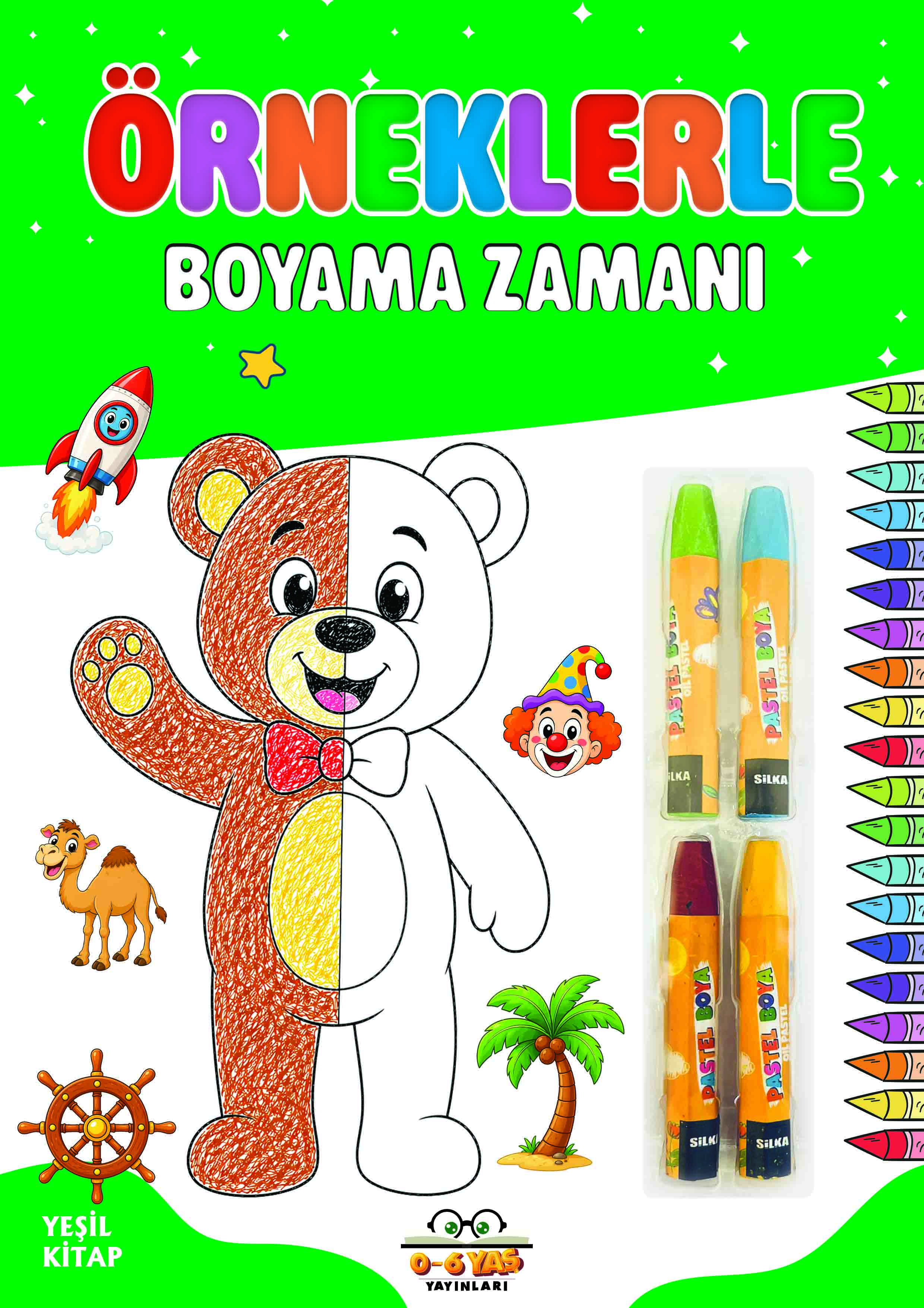 Örneklerle Boyama Zamanı - Yeşil Kitap