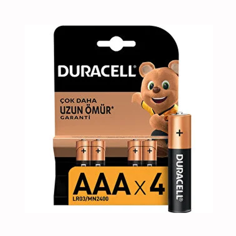 Duracell Pil 4 Lü Aaa İnce Kalem