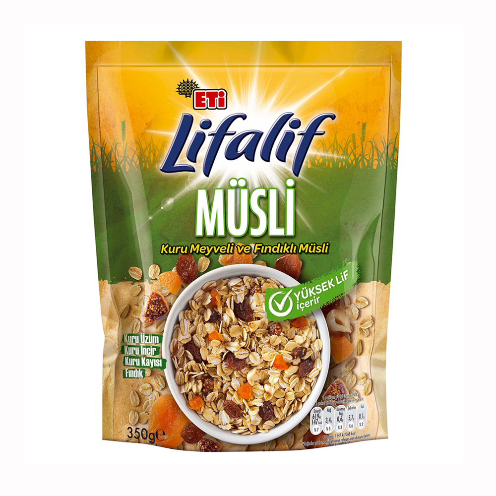 Eti Lifalif Kuru Meyveli ve Fındıklı Müsli 350 g