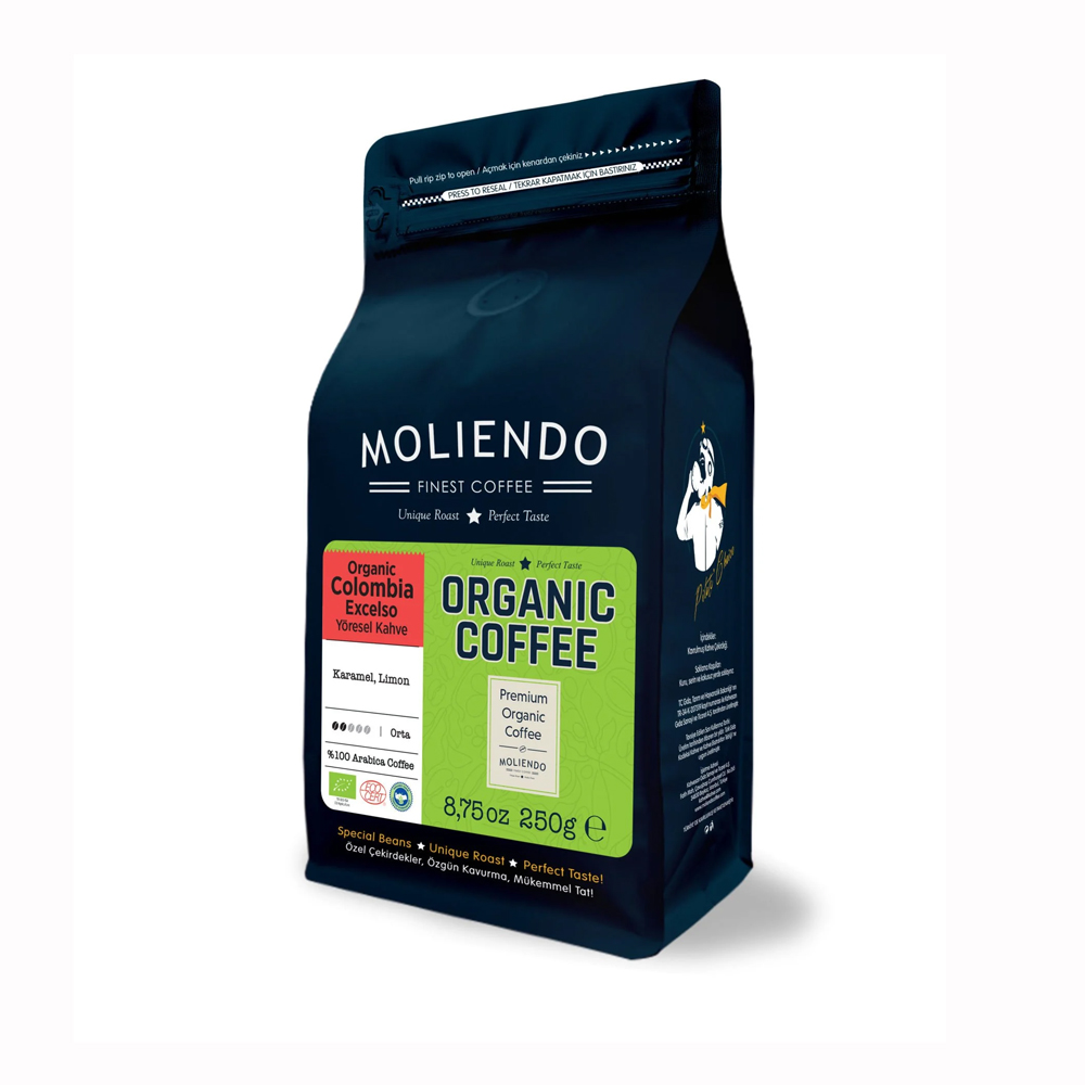 Moliendo Organic Colombia Excelso (Çekirdek) Yöresel Kahve