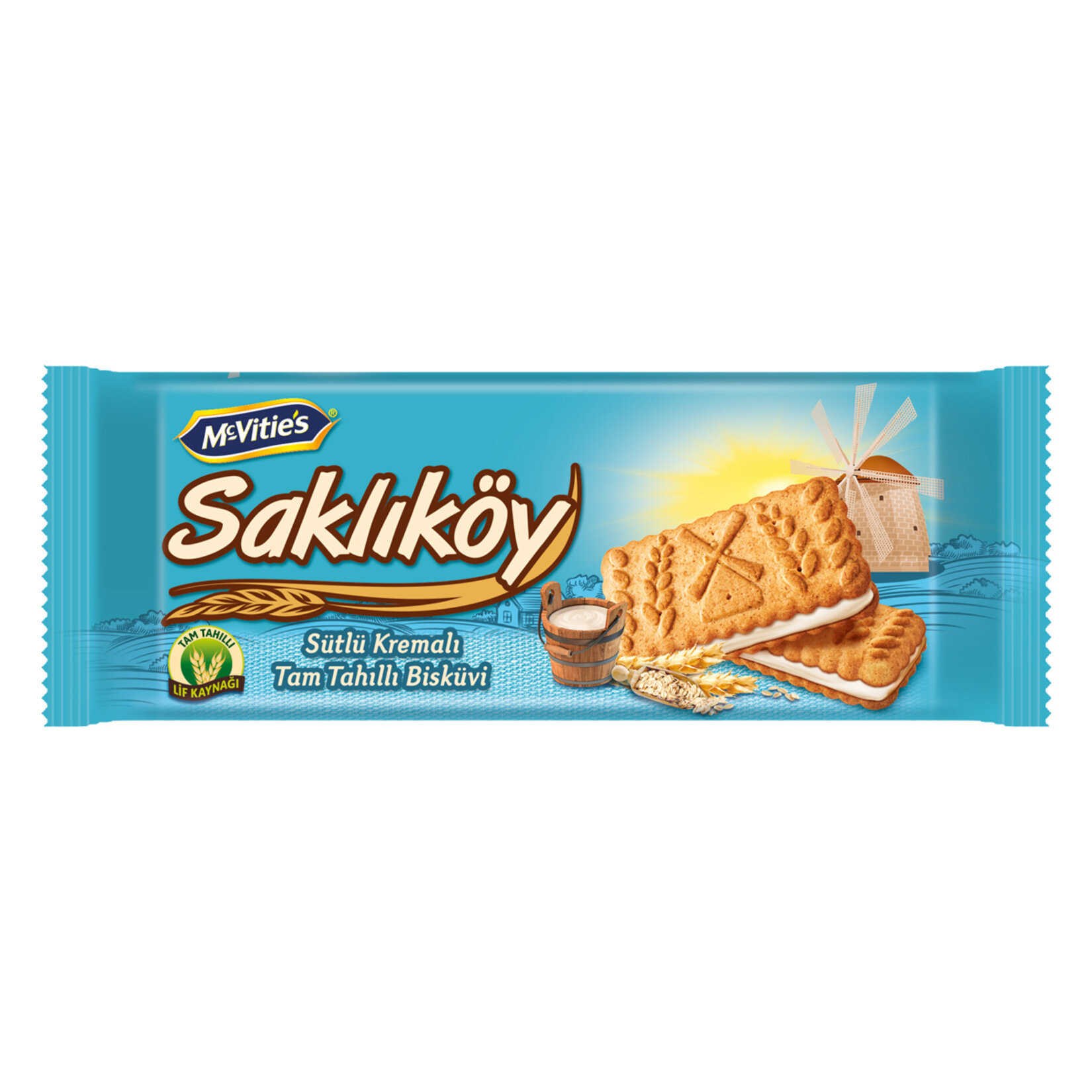 Ülker Saklıköy Sütlü Kremalı Bisküvi 100Gr x 24
