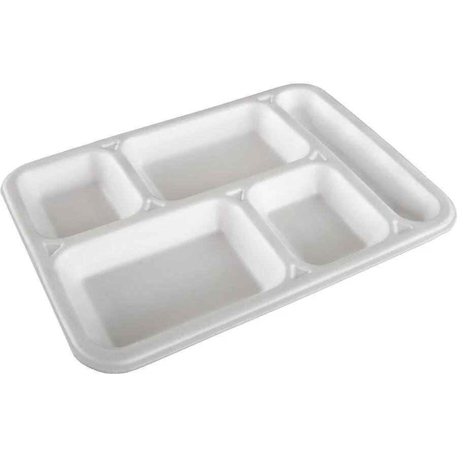 Köpük Tabak Kapaksız 5 Bölmeli 100\'lü