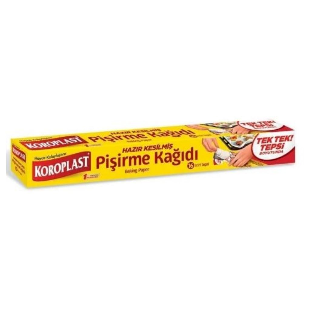 Koroplast Pişirme Kağıdı 42X37 Cm. Hazır Kesilmiş 16\'Lı St03500043