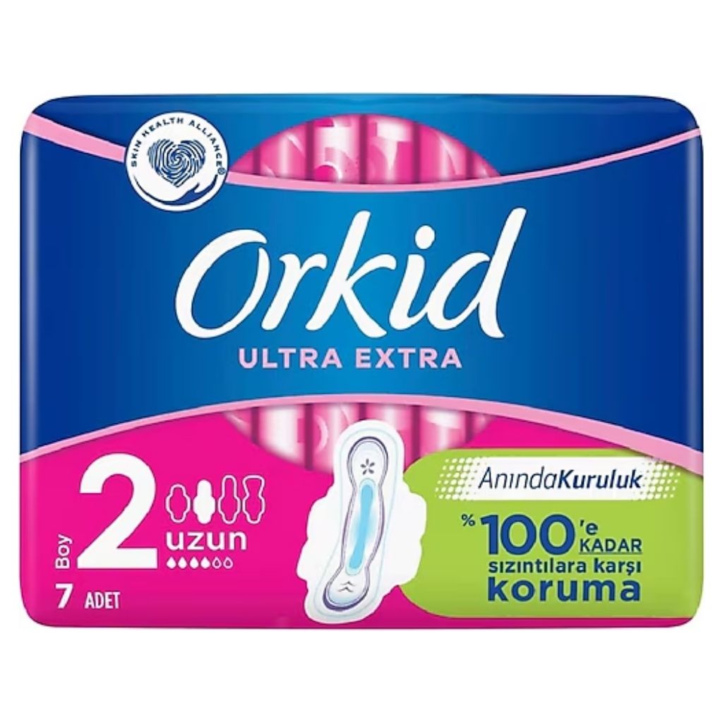 Orkid Ultra Ekstra Hijyen Ped Uzun 7\'li