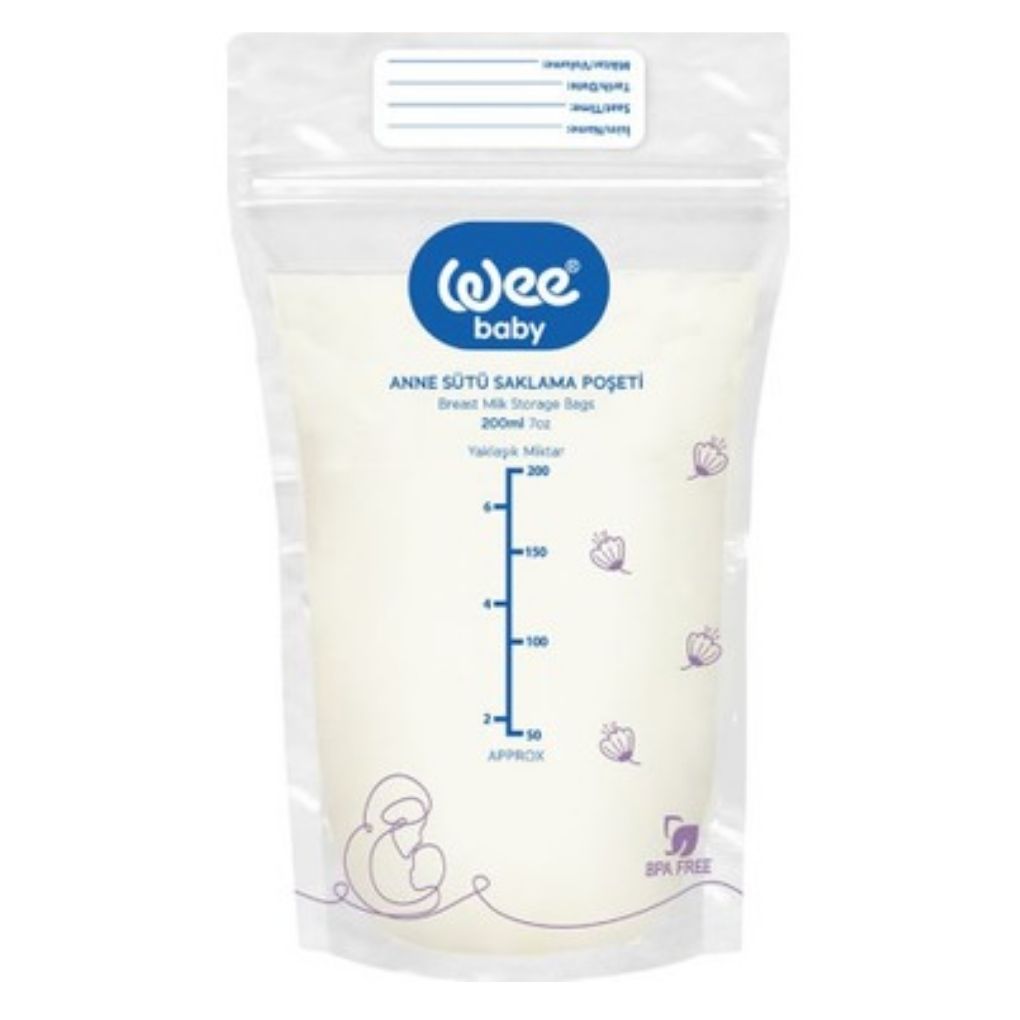 Anne Sütü Saklama Poşeti 200Ml 25\'li