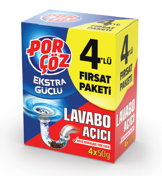Porçöz Lavabo Açıcı 2\'Li 50 Gr