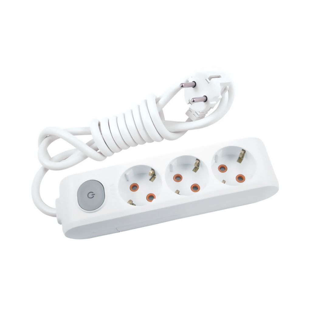 Viko 16419 Multi-Let Anahtarlı Topraklı Priz Çoklayıcı 2M 3Lü