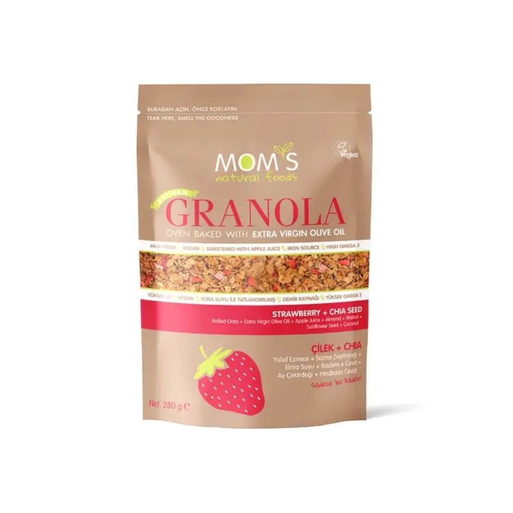 Mom\'s Granola Çilek & Chia Granola 280G