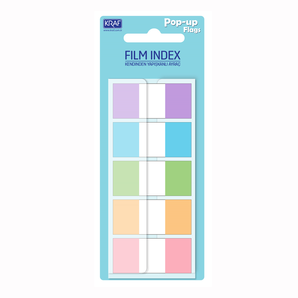 Kraf Index Fılm (Pp) 20X45Mm Pop-Up 5 Renk X 20 Yp 2045