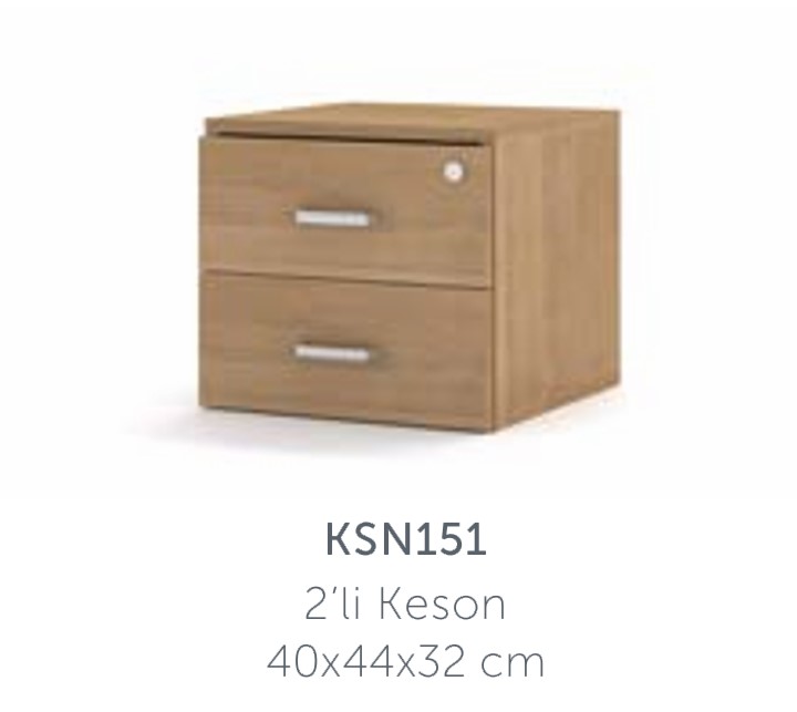 Keson 2 Çekmeceli Ksn151 L:40 W:44 H:32cm