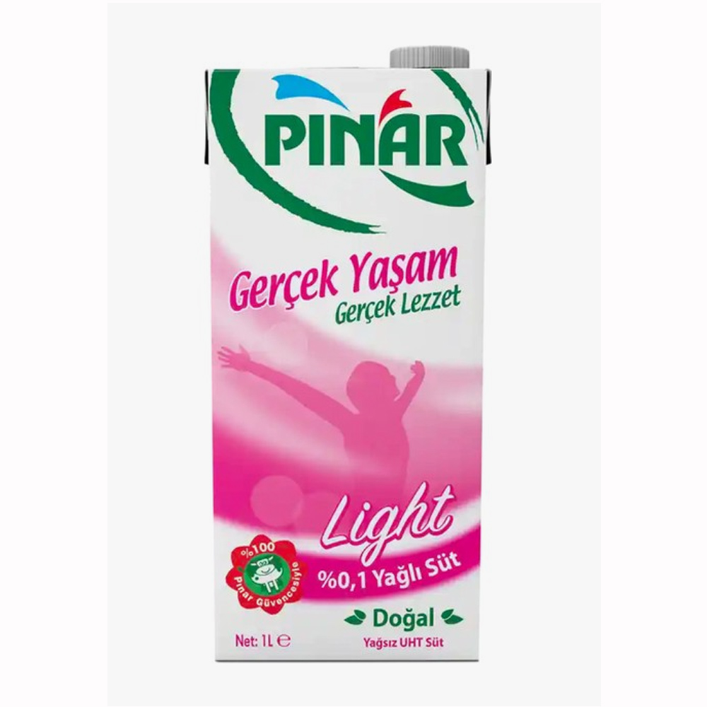 Pınar Light Yağsız Süt 1 L