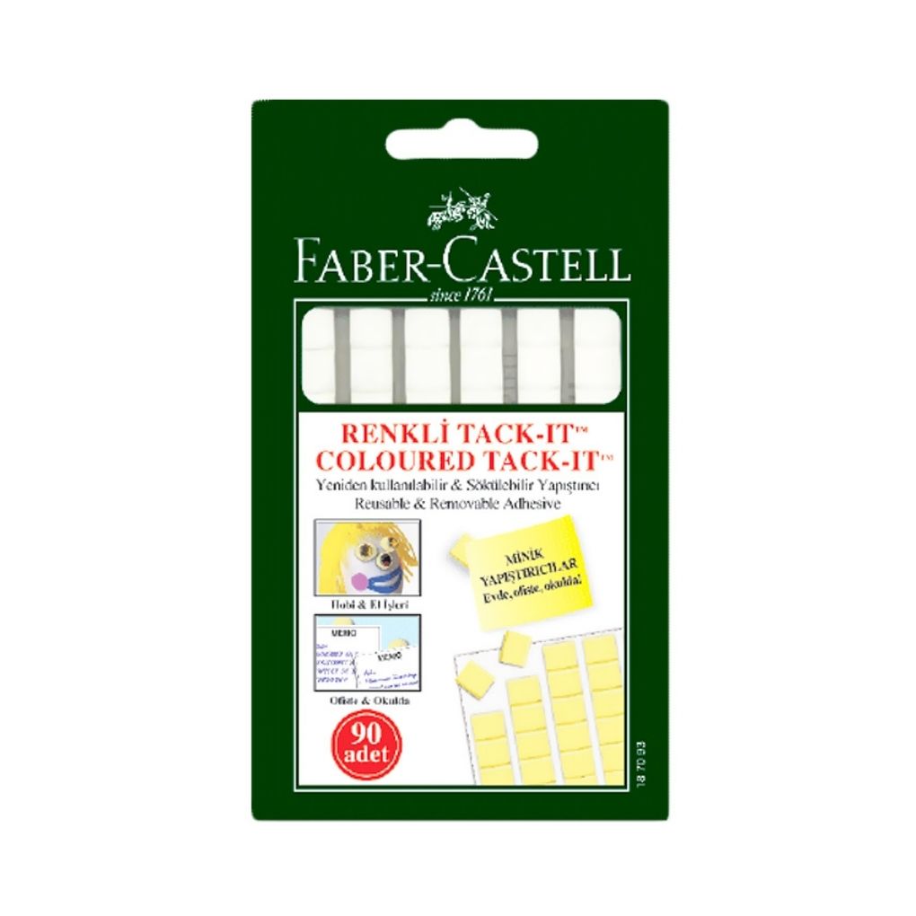 Faber-Castell Tack-İt Hamur Yapıştırıcı Beyaz 90 adet (187064)