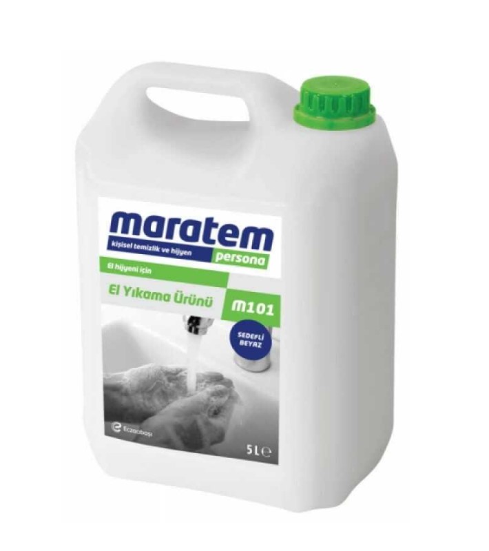Maratem M101 Sıvı El Yıkama Sabunu Sedefli Beyaz 5 L