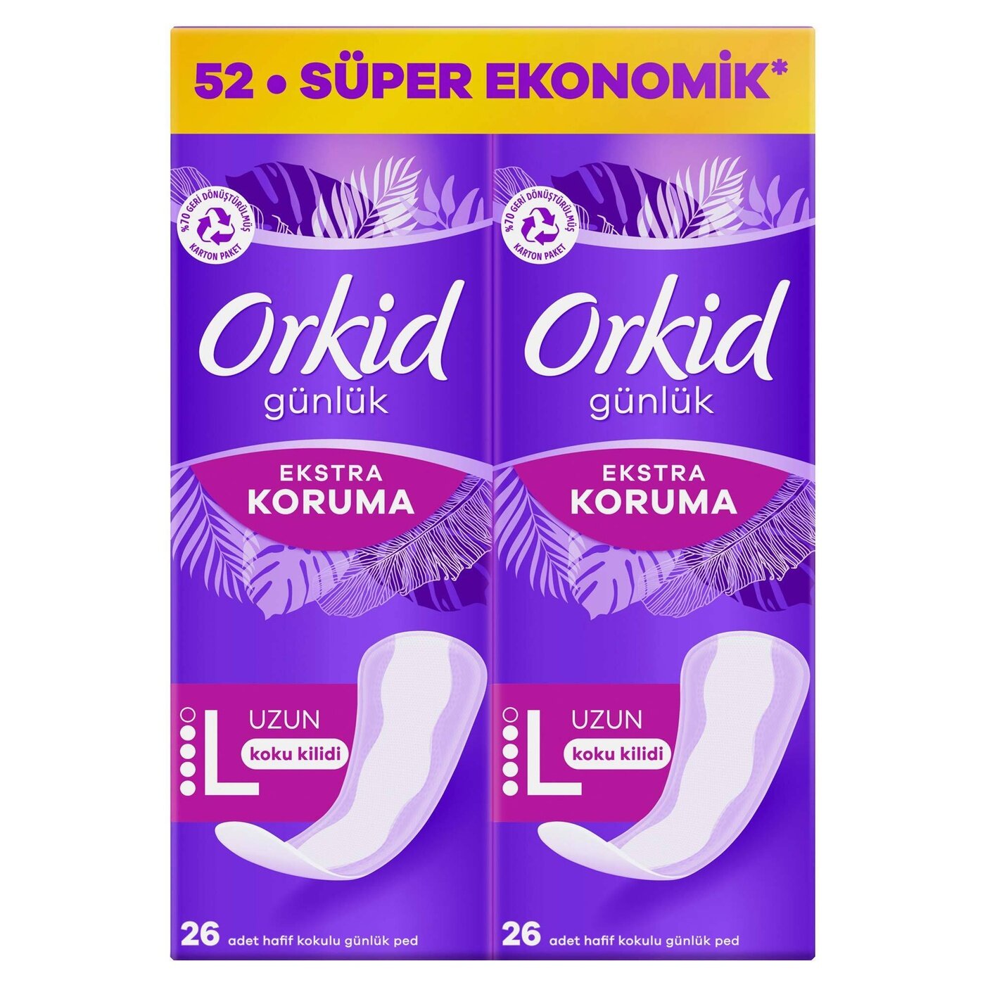 Orkid Günlük Ped Extra Koruma Uzun 52\'li