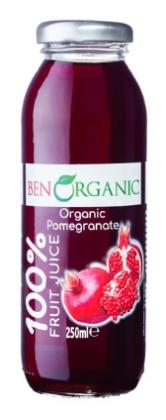 Benorganıc Nar Suyu 250ml 12 li