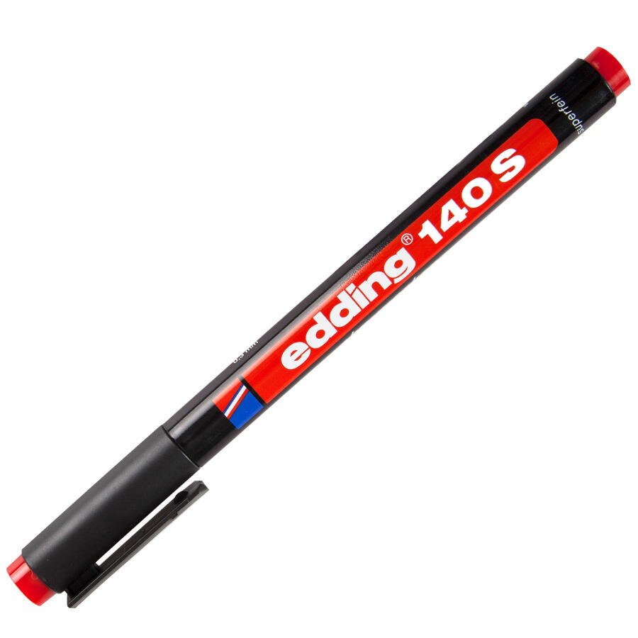 Edding Asetat Kalemi E-140S Kırmızı