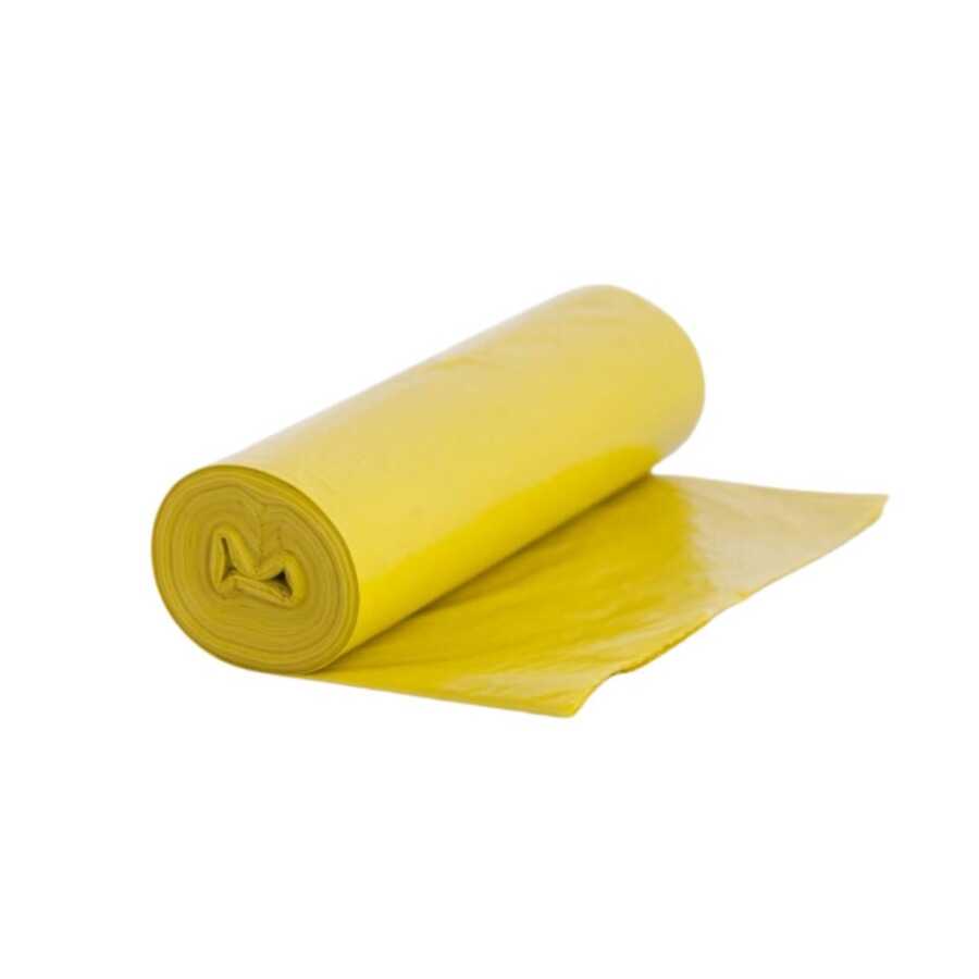 Geri dönüşüm Çöp Poşeti Sarı 80X110 10\'Lu