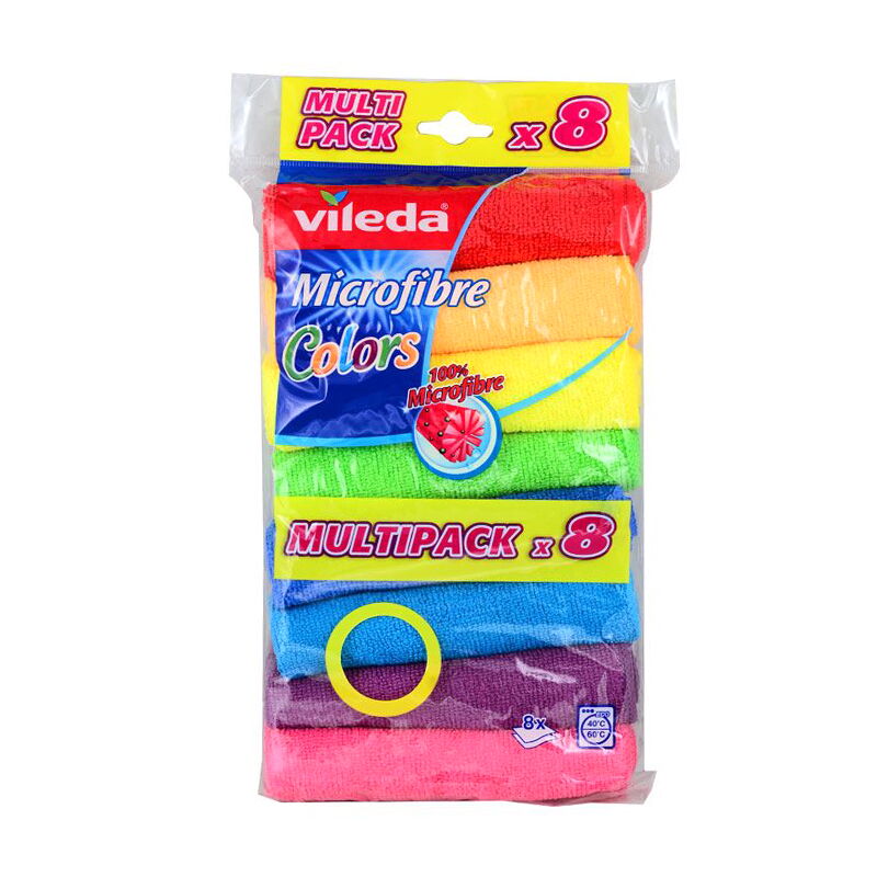 Vileda Mikrofiber Colors Temizlik Bezi 8 Li
