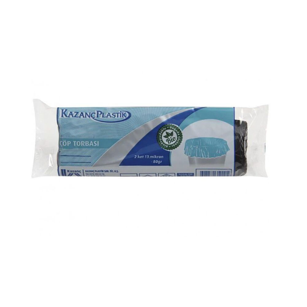 Kazanç Standart Battal Siyah 72X95 Cm 200 Gr Çöp Torbası  10 Lu Rulo