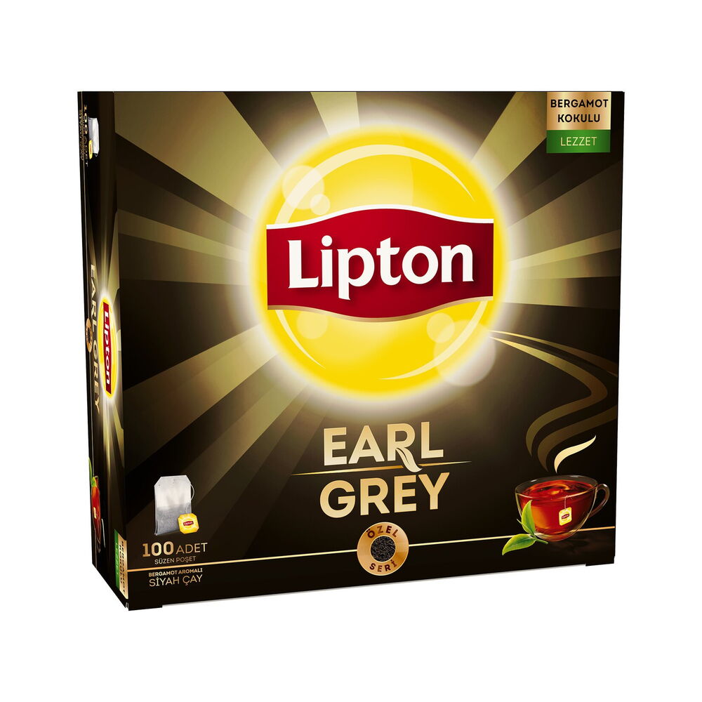 Lipton Earl Grey Bardak Poşet Çay 100 Lü